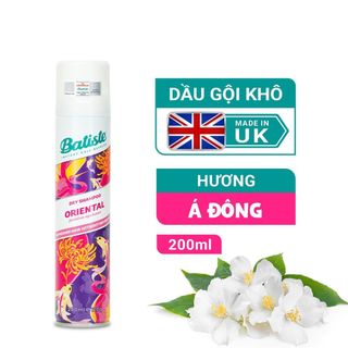 Dầu Gội Khô Batiste Hương Hoa Á Đông Sang Trọng Quý Phái - Batiste Dry Shampoo Pretty & Opulent Oriental 200ml