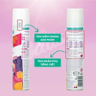 Dầu Gội Khô Batiste Hương Hoa Á Đông Sang Trọng Quý Phái - Batiste Dry Shampoo Pretty & Opulent Oriental 200ml
