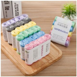 Set 5 cuộn túi rác size 45x50cm sinh học tự hủy - nhựa tái chế, giá sỉ