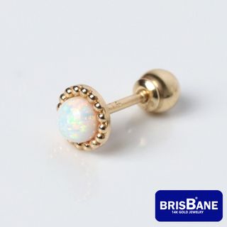 Khuyên tai vàng 14K Sun Flower-4mm ( Opal) giá sỉ