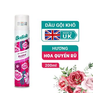 Dầu Gội Khô Batiste Hương Hoa Quyến Rũ - Batiste Dry Shampoo Floral & Flirty Blush 200ml