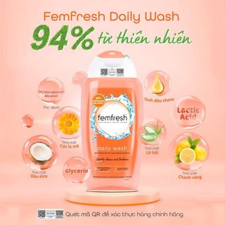 Dung Dịch Vệ Sinh Phụ Nữ Cao Cấp Femfresh Daily Intimate UK Màu cam 250ml