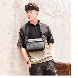 Túi đeo chéo caro nam nữ unisex