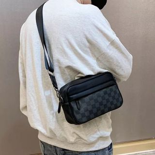 Túi đeo chéo caro nam nữ unisex