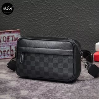 Túi đeo chéo caro nam nữ unisex