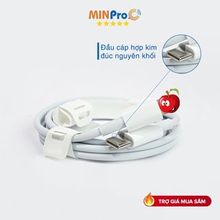 Bộ sạc nhanh 20W cao cấp cáp TypeC to Lai ning cho điện thoại bảo hành 12 tháng - MINPRO