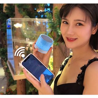 Loa bluetooth mini không dây nghe nhạc, cắm usb thẻ nhớ đa năng có đèn led chính hãng - MINPRO
