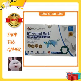 1 Thùng 50 hộp khẩu trang y tế 4 lớp Như Ý chính hãng Nhu Y company NY Protect Mask