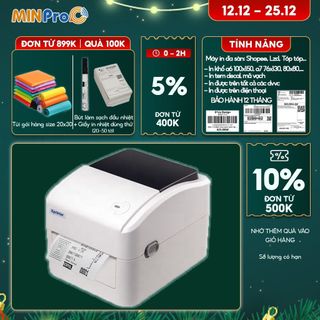 Máy in nhiệt bluetooth XPRINTER XP-420B, in đơn hàng shopee, tem, hóa đơn, mã vạch - MINPRO