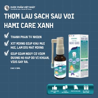 Xịt Răng Miệng Hami Care Việt Nhật màu xanh cho em bé - 30ml giá sỉ