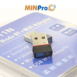 USB WIFI Bluetooth thu wifi cho máy tính bàn, laptop tốc độ cao - MINPRO