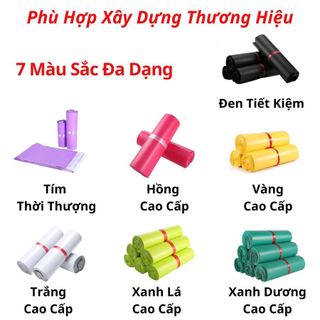 Túi niêm phong gói hàng MINPRO, túi nilon đựng hàng có sẵn lớp keo dán tự dính chắc chắn size lớn giá sỉ