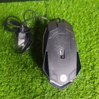 Combo chuột T-Wolf V1 có dây màu đen kèm đèn led + lót chuột