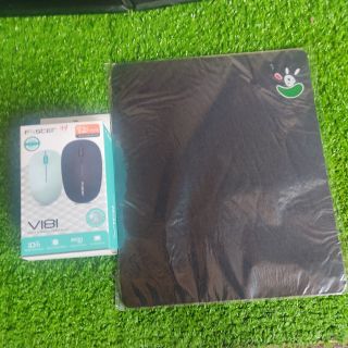 Combo chuột Foster không dây màu đen + lót chuột