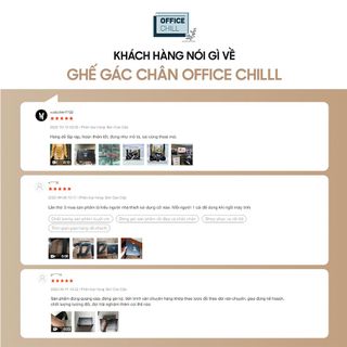 Ghế Gác Chân Công Thái Học, Ghế Kê Chân Văn Phòng Điều Chỉnh 6 Cấp Độ OFFICE CHILL