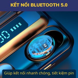 Tai nghe Bluetooth không dây 5.0 AMOI F9 PRO nút cảm biến vân tay chống nước kèm sạc 2.000mAh chính hãng - Minpro giá sỉ