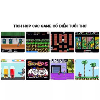 Máy chơi game cầm tay mini 4 nút 3500 game huyền thoại chất lượng 4K , kết nối HDMI mới màn hình PC và Tivi - BH 12Tháng
