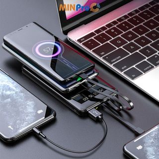 Pin Sạc Dự Phòng 10000mAh Cực Khủng Không Dây, Hỗ Trợ Sạc Nhanh Cho Xiaomi Samsung Oppo - MINPRO