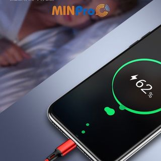 Cáp sạc nhanh 3 đầu dây dù 1m2  - Cáp sạc TypeC, Lai Ning, Micro hỗ trợ sạc nhanh - MINPRO