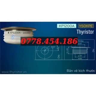 KP1200A-1600V Thyristor SCR công suất dạng đĩa 1200A 1600V Y50KPE Techsem , liên hệ O778454186 giá sỉ