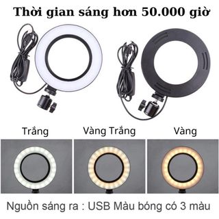 Đèn Livestream Bán Hàng MINPRO Size 30 33 36 45 54 cm, Đèn Make Up Trang Điểm Chụp Ảnh Dễ Dàng Tháo Lắp