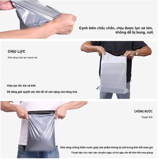 Túi niêm phong gói hàng 20x30cm MINPRO, túi đóng hàng niêm phong có sẵn lớp keo dán tự dính