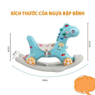 NGỰA BẬP BÊNH CHÒI CHÂN CHO BÉ 2 TRONG 1
