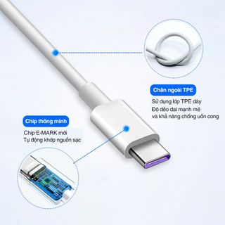 Cáp sạc điện thoại MINPRO - sạc nhanh, sạc tiêu chuẩn tương thích với samsung, iphone, oppo, xiaomi