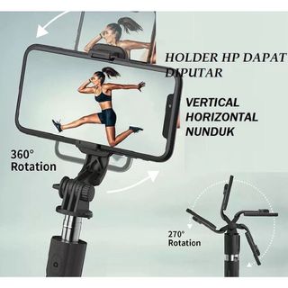 Gậy chụp ảnh tự sướng đa năng MINPRO Q07, gậy selfie kiêm tripod kèm remote kết nối bluetooth