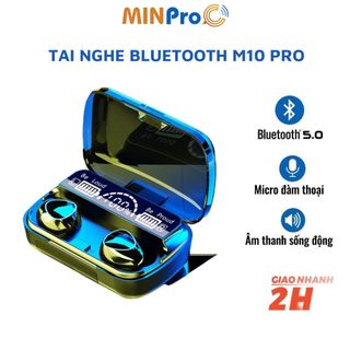 Tai nghe bluetooth MINPRO M10 PRO, tai nghe không dây nghe nhạc chơi game công nghệ bluetooth 5.0 giá sỉ