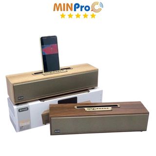 Loa BROWN không dây cổ điển MINPRO loa bluetooth vỏ gỗ kết nối tivi, pc nghe nhạc cao cấp
