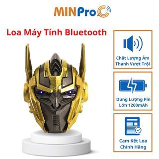 Loa máy tính bluetooth MINPRO, loa bluetooth bass mạnh mini giá rẻ để bàn chính hãng có đèn led