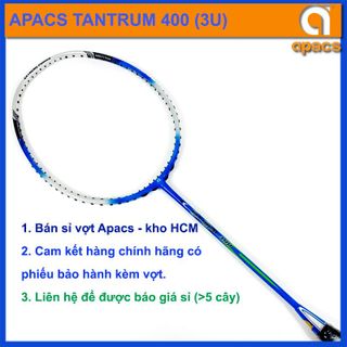 Vợt cầu lông Vợt cầu lông Apacs Tantrum 400 (3U) hàng chính hãng, giá bán buôn đại lý giá sỉ