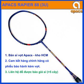 Vợt cầu lông Apacs Rapier 88 (3U) hàng chính hãng, giá bán buôn đại lý giá sỉ