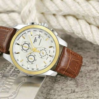 Đồng hồ da nam mới cao cấp 6 kim tissssot