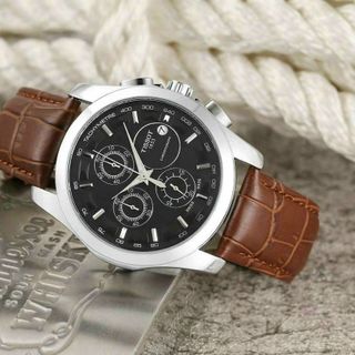 Đồng hồ da nam mới cao cấp 6 kim tissssot