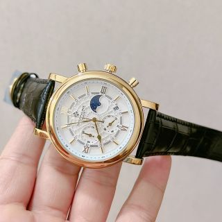 Đồng hồ da nam patttecks nam 6 kim