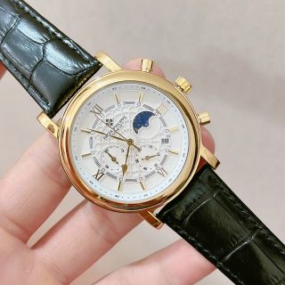 Đồng hồ da nam patttecks nam 6 kim