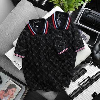 Áo thun cổ bẻ nam, áo polo nam, Chất cá sấu cotton 100% dày đẹp. In toàn thân trẻ trung,Bo dệt sang xịn. Bảng màu cơ bản size từ 50kg - 88kg