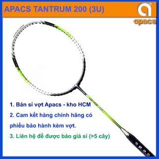 Vợt cầu lông Vợt cầu lông Apacs Tantrum 200 (3U) hàng chính hãng, giá bán buôn đại lý giá sỉ