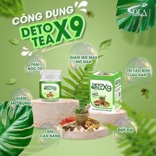 Viên uống giảm mỡ bụng Detox X9 giảm mỡ bụng [Chính hãng]