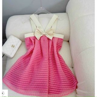 Đầm Babydoll phối nơ dây chéo form 45k-58kg mặcchất vải Xốp tơ hạt nổi giá sỉ