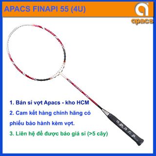 Vợt cầu lông Apacs Finapi 55 (4U) hàng chính hãng, giá bán buôn đại lý giá sỉ