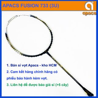 Vợt cầu lông Apacs Nano Fusion 733 (3U) hàng chính hãng, giá bán buôn đại lý giá sỉ