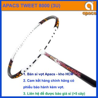 Vợt cầu lông Apacs Tweet 8000 (3U) hàng chính hãng, giá bán buôn đại lý giá sỉ