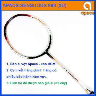 Vợt cầu lông Apacs Sensuous 999 (3U) hàng chính hãng, giá bán buôn đại lý giá sỉ