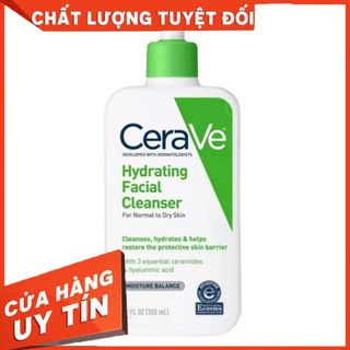 Sữa rửa mặt làm sạch sâu dành cho da thường và da khô Cerave Hydrating Cleanser 236ML