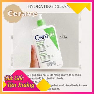 Sữa rửa mặt làm sạch sâu dành cho da thường và da khô Cerave Hydrating Cleanser 236ML