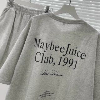 Đồ bộ xám da cá in maybe juice club