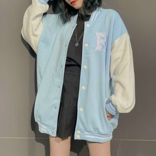 Áo khoác nỉ nút bomber logo R form dưới 70kg